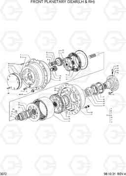 3043 FR & RR PLANETARY GEAR HL17C, Hyundai