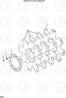 3070 DRIVE PLATE GROUP HL17C, Hyundai