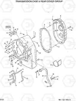 3120 TRANSMISSION CASE & REAR COVER GROUP HL17C, Hyundai