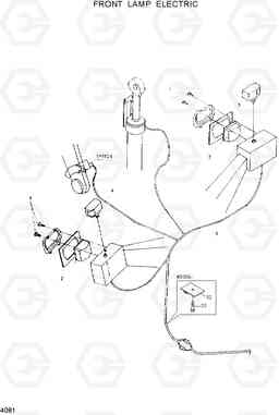 4081 FRONT LAMP ELECTRIC HL17C, Hyundai