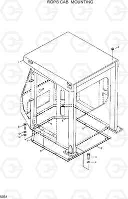 5051 ROPS CAB MOUNTING HL17C, Hyundai