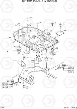 5080 BOTTOM PLATE & MOUNTING HL17C, Hyundai