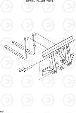 6031 OPTION PALLET FORK HL17C, Hyundai