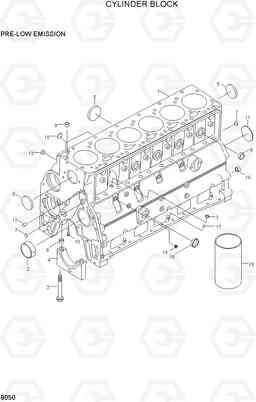 8060 CYLINDER BLOCK HL17C, Hyundai