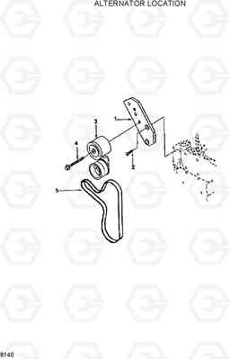 8140 ALTERNATOR LOCATION HL17C, Hyundai