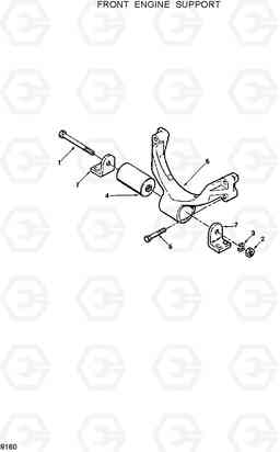 8160 FRONT ENGINE SUPPORT HL17C, Hyundai