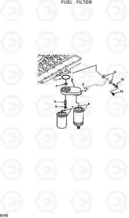 8190 FUEL FILTER HL17C, Hyundai