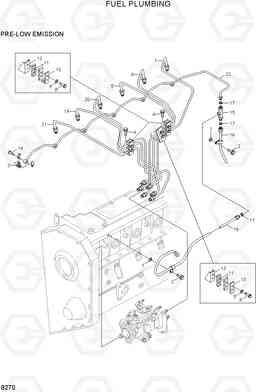 8270 FUEL PLUMBING HL17C, Hyundai