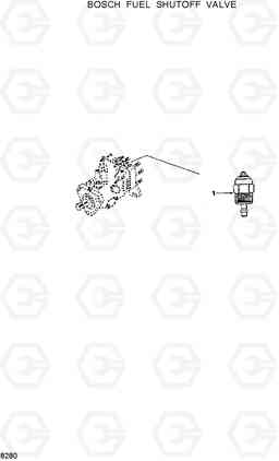 8280 FUEL SHUTOFF VALVE HL17C, Hyundai