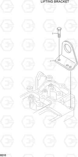 8300 LIFTING BRACKET HL17C, Hyundai