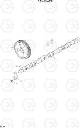 8370 CAMSHAFT HL17C, Hyundai