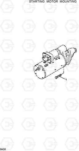 8430 START MOTOR MOUNTING HL17C, Hyundai