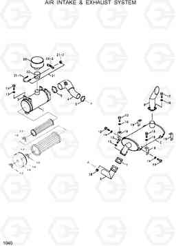 1040 AIR INTAKE & EXHAUST SYSTEM HL25C, Hyundai