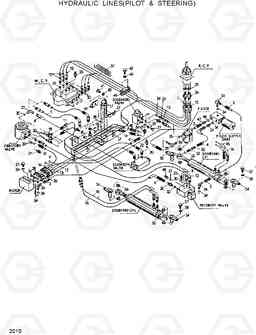 2010 HYDRAULIC LINES(PILOT & STEERING) HL25C, Hyundai