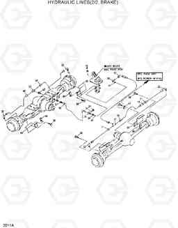 2011A HYDRAULIC LINES(2/2, BRAKE) HL25C, Hyundai