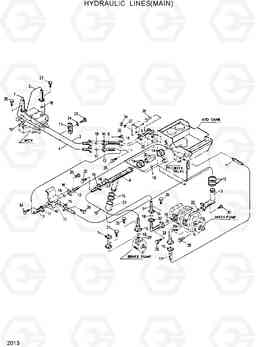 2013 HYDRAULIC LINES(MAIN) HL25C, Hyundai