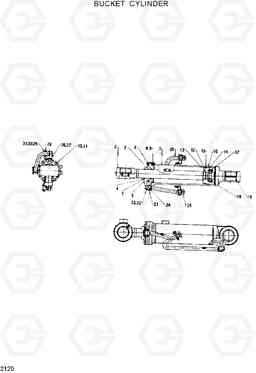 2120 BUCKET CYLINDER(-#0273) HL25C, Hyundai