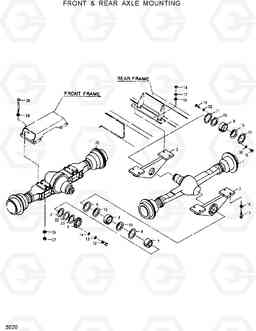 3020 FRONT & REAR AXLE MOUNTING HL25C, Hyundai