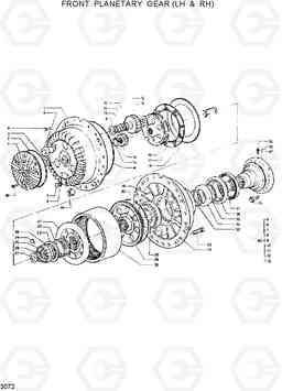 3072 FRONT PLANETARY GEAR(LH & RH) HL25C, Hyundai