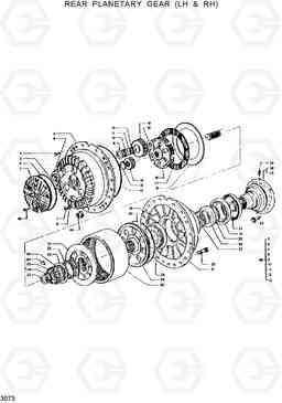 3073 REAR PLANETARY GEAR(LH & RH) HL25C, Hyundai