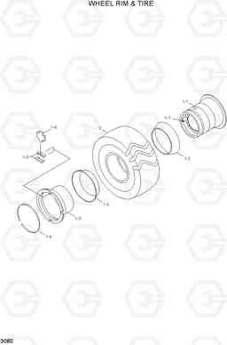 3080 WHEEL & TIRE HL25C, Hyundai