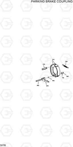 3170 PARKING BRAKE COUPLING HL25C, Hyundai