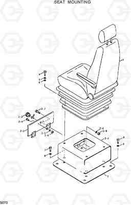 5070 SEAT MOUNTING HL25C, Hyundai
