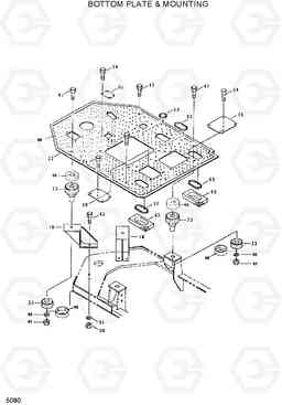 5080 BOTTOM PLATE & MOUTING HL25C, Hyundai