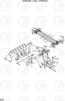 6050 GREASE LINE 1(FRONT) HL25C, Hyundai