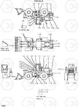 7020 DECALS HL25C, Hyundai