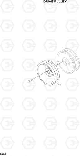 8010 ACCESSORY PULLEY HL25C, Hyundai