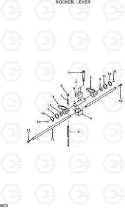 8070 ROCKER LEVER HL25C, Hyundai