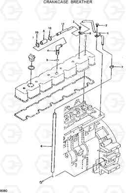 8080 CRANKCASE BREATHER HL25C, Hyundai