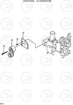 8131 LOCATION,ALTERNATOR HL25C, Hyundai