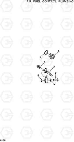 8160 AIR FUEL CONTROL PLUMBING HL25C, Hyundai