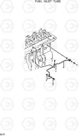 8171 FUEL INLET TUBE HL25C, Hyundai