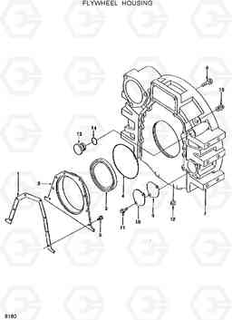 8180 FLYWHEEL HOUSING HL25C, Hyundai