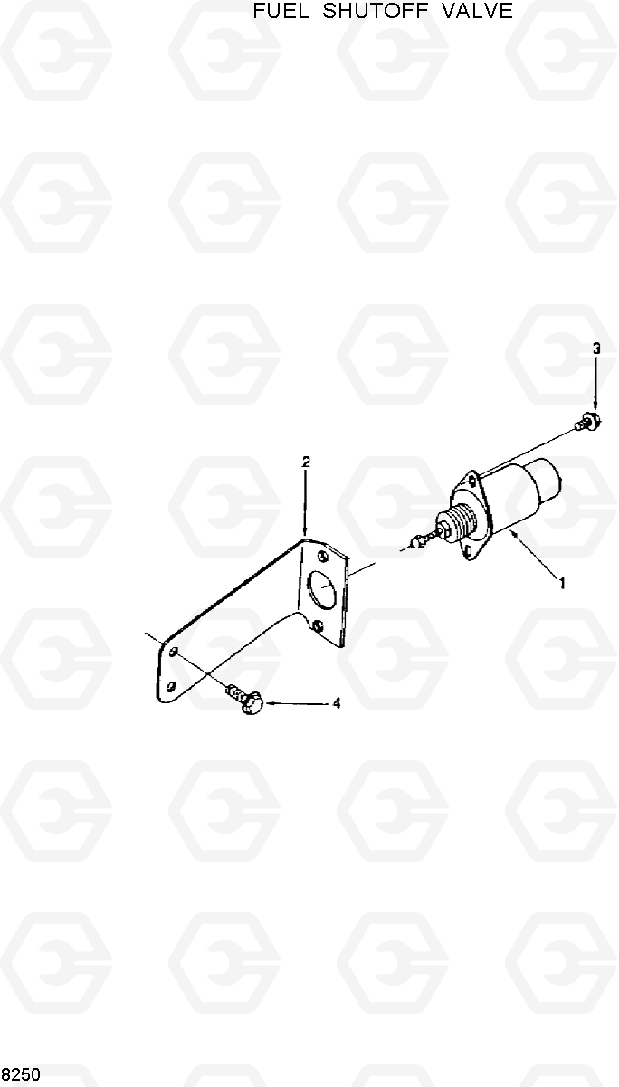 8250 FUEL SHUTOFF VALVE HL25C, Hyundai