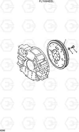 8260 FLYWHEEL HL25C, Hyundai