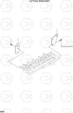 8270 LIFTING BRACKET HL25C, Hyundai