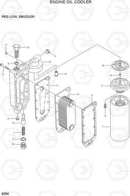 8280 ENGINE OIL COOLER HL25C, Hyundai
