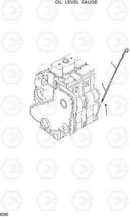 8290 OIL LEVEL GAUGE HL25C, Hyundai