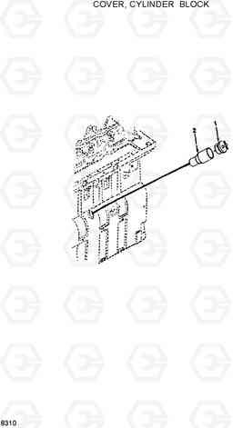 8310 COVER,CYLINDER BLOCK HL25C, Hyundai