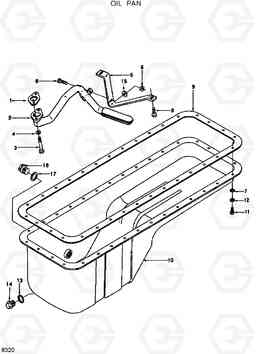 8320 OIL PAN HL25C, Hyundai