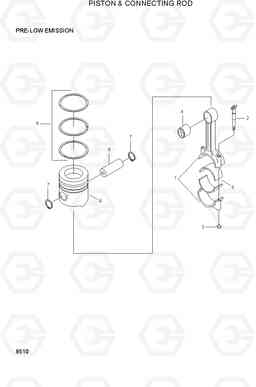 8340 PISTON AND CONNECTING ROD HL25C, Hyundai