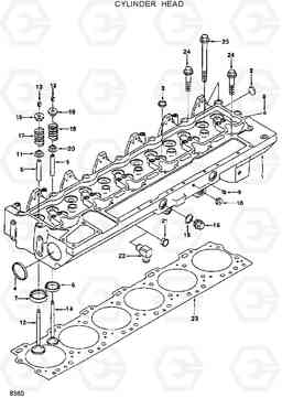 8360 CYLINDER HEAD HL25C, Hyundai