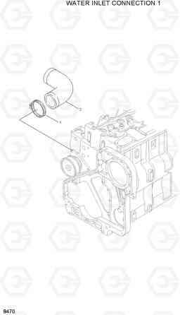 8480 WATER INLET CONNECTION HL25C, Hyundai