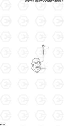 8490 WATER OUTLET CONNECTION HL25C, Hyundai