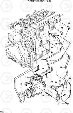 8520 AIR COMPRESSOR HL25C, Hyundai