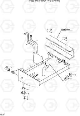 1020 FUEL TANK MOUNTING & PIPING HL35C, Hyundai